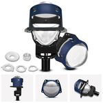 T03 Coppia 3 pollici Faro LED bifocale per auto (blu)