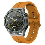 Per Huawei Watch GT 3 SE cinturino in silicone da 22 mm con cinturino (giallo ambra)