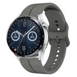 Per Huawei Watch GT3 46mm 22mm cinturino in silicone con cinturino (grigio scuro)