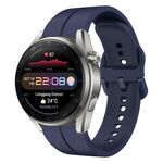 Per Huawei Watch 3 Pro Nuovo cinturino in silicone con anello da 22 mm (blu navy)