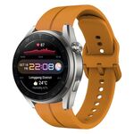 Per Huawei Watch 3 Pro Nuovo cinturino in silicone con anello da 22 mm (giallo ambra)