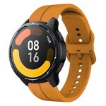 Per Xiaomi MI Watch S1 Active 22mm Loop cinturino in silicone (giallo ambra)