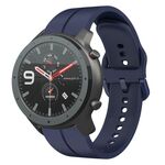 Per Amazfit GTR 47mm 22mm cinturino in silicone con cinturino (blu navy)