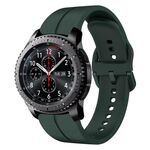 Per Samsung Gear S3 Frontier 22mm Loop cinturino in silicone (verde scuro)