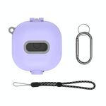 D10 per Samsung Galaxy Buds Live/Buds Pro/Buds 2 Custodia protettiva antiurto per auricolari Interruttore siamesi (viola)