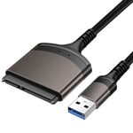 Alluminio Easy Drive Line Cavo dati da USB3.0 a disco rigido SATA Supporta SATA 22P da 2,5 pollici, lunghezza: 20 cm