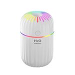Umidificatore per tendone per auto da tavolo con umidificatore per luce ambientale USB a tazza colorata (fuochi d'artificio bianco)