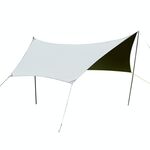 Tenda da campeggio all'aperto, stile: protezione solare in vinile esagonale 4x3 m blu cielo
