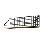 Mensola da parete per organizer anti-perforazione per uso domestico, stile: modello base nero