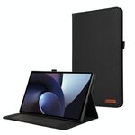 Per OnePlus Pad Pro 12.1 Custodia in tessuto e pelle per tablet (nero)