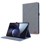 Per OnePlus Pad Pro 12.1 Custodia in tessuto e pelle per tablet (blu)