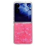 Per Xiaomi Mix Flip Custodia per telefono con texture a conchiglia perlescente (rosso)