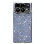 Per Xiaomi Mix Fold 4 Custodia per telefono con texture a conchiglia perlescente (bianca)