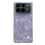 Per Xiaomi Mix Fold 4 Custodia per telefono con texture a conchiglia perlescente (rosa)
