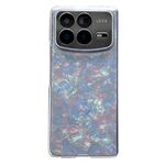 Per Xiaomi Mix Fold 4 Custodia per telefono con texture a conchiglia perlescente (beige)