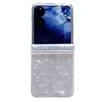 Per Xiaomi Mix Flip Custodia per telefono con texture a conchiglia perlescente in tre pezzi (bianca)