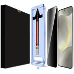 Per Samsung Galaxy S24 5G LK Pellicola in vetro temperato per la privacy di facile installazione (nero)