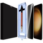 Per Samsung Galaxy S23+ 5G LK Pellicola in vetro temperato privacy facile da installare (nero)