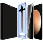 Per Samsung Galaxy S23 FE 5G LK Pellicola in vetro temperato per la privacy di facile installazione (nero)