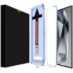 Per Samsung Galaxy S24 Ultra 5G LK Pellicola in vetro temperato HD di facile installazione (nero)