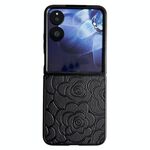 Per Xiaomi Mix Flip Impression Camellia Pattern Custodia protettiva per telefono (nero)