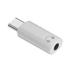 Adattatore di conversione da tipo C a spina per cuffie da 3,5 mm per decodifica audio DAC per iPhone 15 (bianco)