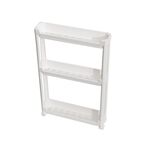 Carrello portaoggetti per bagno a 3 strati, mensola stretta, per WC, crepe, pavimento, organizzatore