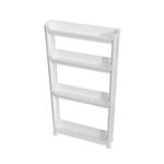 Carrello portaoggetti per bagno a 4 strati, scaffale stretto, per WC, crepe, pavimento, organizzatore