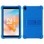 Custodia per tablet in silicone antiurto WiFi Blackview Tab 50 con supporto (blu)