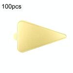 100 pezzi/set 118x78mm triangolo dorato piatti di carta dessert base mousse mat torta cartone pasticcini vassoio espositivo