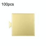 100 pezzi/set 84x90mm piatti di carta dorati quadrati base per dessert mousse mat torta cartone pasticcini vassoio espositivo