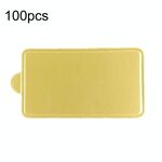100 pezzi/set 100x52mm rettangolari piatti di carta dorati base per dessert mousse mat torta cartone pasticcini vassoio espositivo