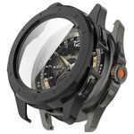 Per Xiaomi Watch S4 Sport PC + Pellicola temperata Custodia protettiva per orologio integrata (nero)