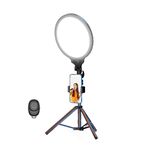 Set di treppiedi per luce ad anello selfie a schermo intero da 12,6 pollici per streaming live, specifiche: staffa da 55 cm