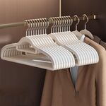 20 pezzi Anti-Skid Non Trace Clothes Racks Addensato Anti Spalla Angolo Casalingo Appendiabiti (Bianco)