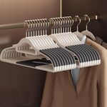 20 pezzi Anti-Skid Non Trace Clothes Racks Addensato Anti Spalla Angolo Casalingo Appendiabiti (Grigio)