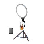Set di treppiedi per luce ad anello per selfie a schermo intero da 10,2 pollici per streaming live, specifiche: staffa da 55 cm con telecomando