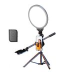 Set di treppiedi per selfie ad anello luminoso a schermo intero da 10,2 pollici per streaming live, specifiche: ripresa dall'alto di 55 cm