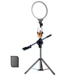 Set treppiede luminoso ad anello per selfie a schermo intero da 10,2 pollici per streaming live, specifiche: ripresa dall'alto di 210 cm