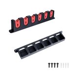 Espositore porta-canne da pesca in EVA a 6 fori, colore: rosso verticale