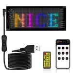 Schermo pubblicitario flessibile per auto 7x17,3 cm (16 x 32 LED) APP Bluetooth Smart Screen