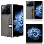 Per Xiaomi Mix Fold 4 Custodia per telefono con slot per schede con texture Litchi (grigio)