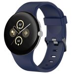 Per Google Pixel Watch 3 cinturino sportivo in silicone tinta unita da 45 mm (blu notte)