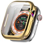 Per Apple Watch Series 10 42mm Custodia per orologio in TPU con placcatura all-inclusive (oro)