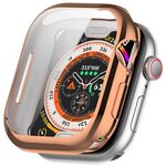 Per Apple Watch Series 10 46mm Custodia per orologio in TPU con placcatura all-inclusive (oro rosa)