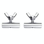 2 pezzi RV Tenda 304 Acciaio inossidabile Guida scorrevole Anello Vite Dado