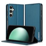 Per Samsung Galaxy S23+ 5G LC.IMEEKE L1 Series Custodia per telefono in PU con texture fine e smerigliata (blu)