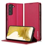 Per Samsung Galaxy S22+ 5G LC.IMEEKE L1 Series Custodia per telefono in PU con texture fine e smerigliata (rosso)