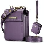 Per Samsung Z Flip Series CaseMe Me50 Mini Lanyard Borsa universale (viola)