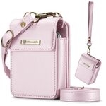 Per Samsung Z Flip Series CaseMe Me50 Mini Lanyard Borsa universale (rosa)